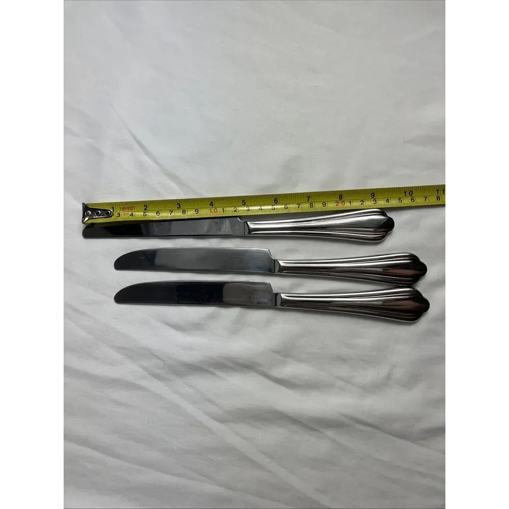 Waterford Linear Stainless Steel Dinner Knife Vietnam Set of 3 glossy finish